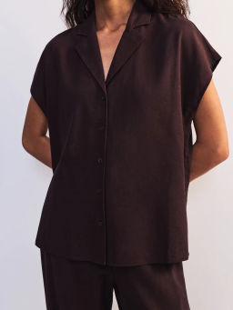 Льняная блуза с отложным воротником ZR2605012003-27 / Zarina