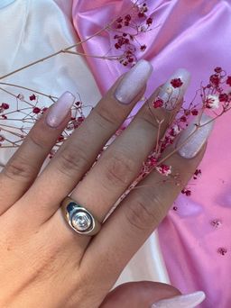 Кольцо с куб.цирконием