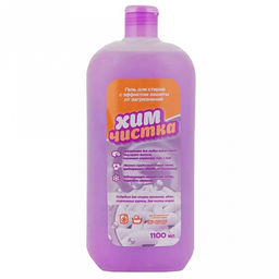 Гель для стирки белья "Prachka" 1,1л, 10х7х24см, для любых видов тканей, защищает волокна, удаляет трудновыводимые пятна (Казахстан)