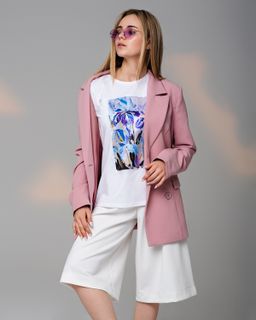 Футболка с шёлковой вставкой FSK089 - Sahar art lab фото 5