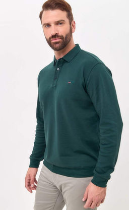 Поло д/р F421-07-7021 green - Fine joyce фото 9