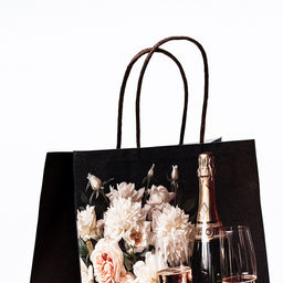 Пакет подарочный крафт Праздник 22?12?27 см