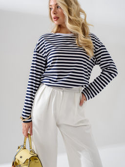 Лонгслив тельняшка 100% хлопок - Оптима фото 10