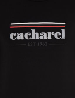 Siyah Bisiklet Yaka Regular Fit T-Shirt - Cacharel фото 6