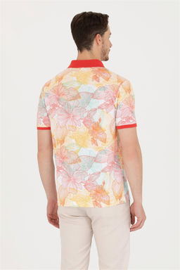 U. S. Polo Assn Мужская красная футболка с воротником-поло - U.s. polo assn фото 12