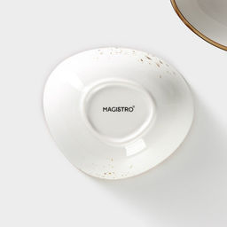 Салатники Magistro «Церера», набор 2 шт., 15.3×13×5.5 см, фарфор, белые