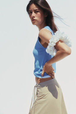 DOUBLE LAYER TRIM KNIT TOP - Zara фото 10