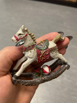 Украшение новогоднее "Лошадка-качалка", L8,5 W2 H7,5 см