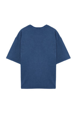 TRENDYOL MAN Siyah Oversize/Genis Kesim Eskitme/Soluk Efektli Rock Bask? %100 Pamuklu T-Shirt TMNSS23TS00167 - Trendyolmilla фото 8