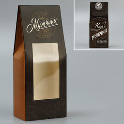 Цена за 5 шт. Коробка складная «Мужской графит», 5.7×14.5×3.5 см