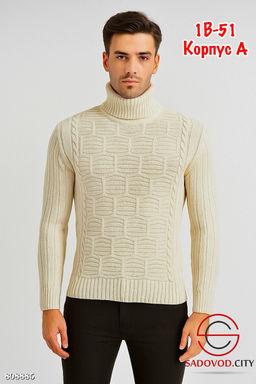 Свитер мужской теплый с горлом