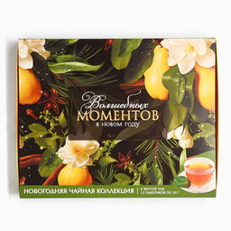 Чай подарочный новогодний «Волшебных моментов», 20 г × 12 шт.