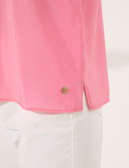 Pembe Regular Fit Kolsuz Bluz - Pierre cardin фото 7