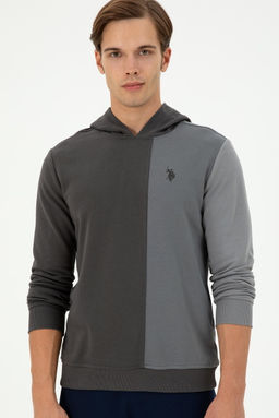 Мужской свитшот антрацитового цвета Неожиданная скидка в корзине - U.s. polo assn фото 3