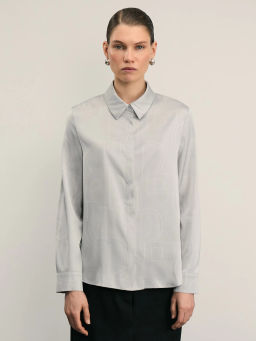 Атласная блузка с принтом / Zarina  фото 3