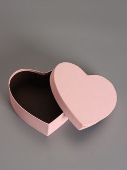 Набор подарочных коробок 3 в 1 сердца, пастельный розовый, 22×20×9; 18.5×17×7.5; 16×14×6 см