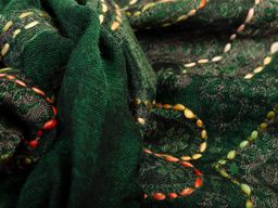 Палантин с вышивкой (шерсть 100%) № Тк903/83 - Ганг фото 3