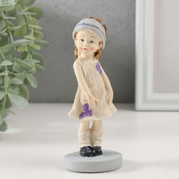 Фигурка полистоун «Девочка модница», 13×5.5×4 см, МИКС