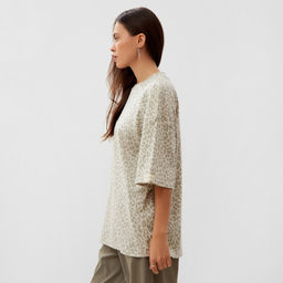 Футболка женская Mist: Leo, размер 46, бежевая