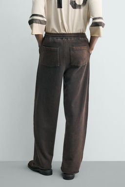 PANTAL?N JOGGER STRAIGHT FIT LAVADO / Gris antracita - Zara фото 3