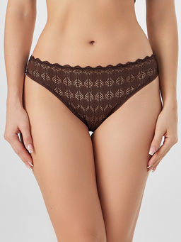 Цена за 2 штуки! Трусы женские коричневые классические кружевные - Mark formelle фото 2