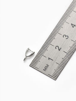 Цена за 3 шт. Держатель для кулона, 11?7 мм (набор 5 шт.), цвет серебро