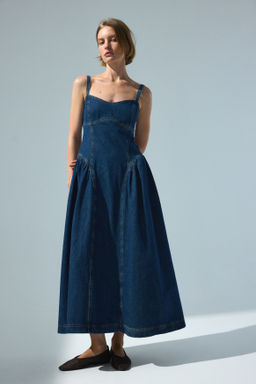 Vestido denim con falda acampanada - H&m фото 4