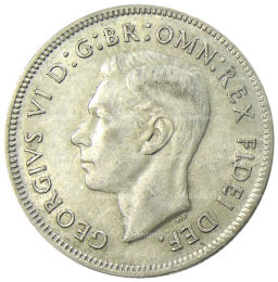 1 флорин (2 шиллинга) 1951 года Австралия  50 лет Федерации