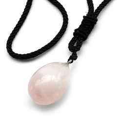 Подвеска из розового кварца капля 20*30мм