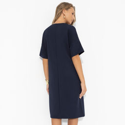 Платье-футляр комбинированное с кружевом, Модный эверест - Charutti фото 5