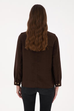 Kad_n Kahverengi Uzun Kollu G_mlek - U.s. polo assn фото 5