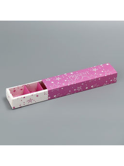 Цена за 5 шт. Коробка для конфет, кондитерская упаковка, 5 ячеек, «Present», 5 х 21 х 3.3 см