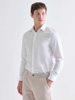 Slim Fit Uzun Kollu Gabardin Erkek G?mlek