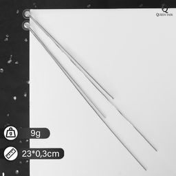 Серьги висячие Макси, цвет серебро, 23 см - Qf фото 2