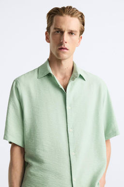 DOKULU VISKOZ KARISIMLI GOMLEK - Zara фото 15