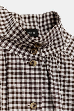CHAQUETA CUADROS / Marr?n / Crudo - Zara фото 8