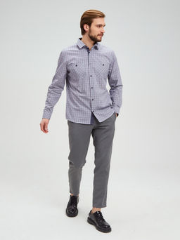 Сорочка мужская длинный рукав GREG S375/231/182/ZN/1p  фото 4