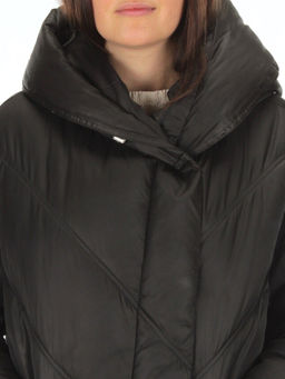 21-381 BLACK Пальто зимнее женское (200 гр. тинсулейт) - Fashion фото 11