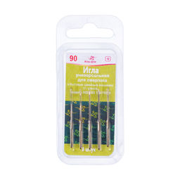 Иглы для быт. шв. машин АРТИ 0220-02 (№90) универсальные для оверлока 5 шт в блистере