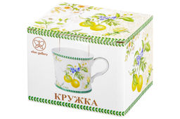 Кружка 250 мл 11,5*8,5*7,5 см "Лимоны" NEW BONE CHINA