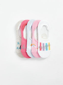 Desenli K?z ?ocuk Babet ?orap 5li - Waikiki фото 2