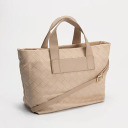 Сумка-тоут на молнии, длинный ремень, цвет бежевый - Simaland фото 2