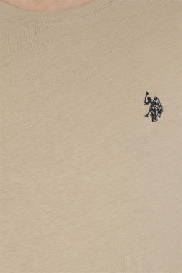 Мужская базовая футболка светло-хаки Неожиданная скидка в корзине - U.s. polo assn фото 7