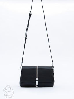 Сумка женская кожаная 1143TH black Polina&Eiterou  в Новосибирске