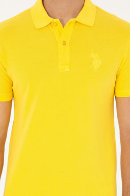 Мужская желтая базовая футболка Неожиданная скидка в корзине - U.s. polo assn фото 6