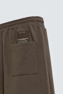 LABEL INTERLOCK TROUSERS - Zara фото 11