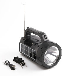 Фонарь аккумуляторный, 10 Вт, 1200 мАч, IPX5, Bluetooth, AUX, USB, радио, солнечная батарея 935058 - Simaland фото 3
