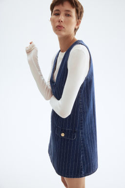 Vestido denim con escote en V - H&m фото 6