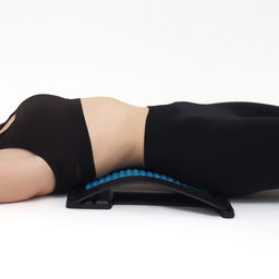 Массажёр для спины, трёхуровневый, 38 × 25 × 4 см, цвет синий