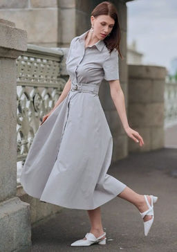 Платье с отстрочками OD-787-2